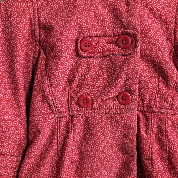 Mexx baby Girl lined pink rain jacket removable hood size 9-12 months - Picture 6 of 16